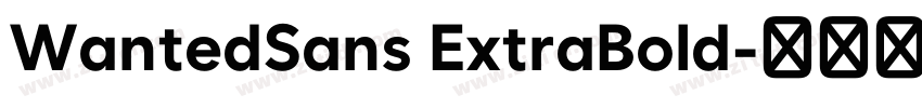 WantedSans ExtraBold字体转换